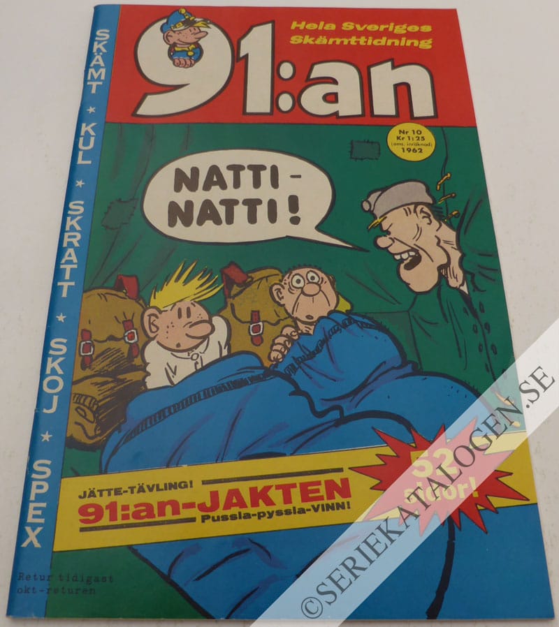 Framsida på 91:an #10 (1962)