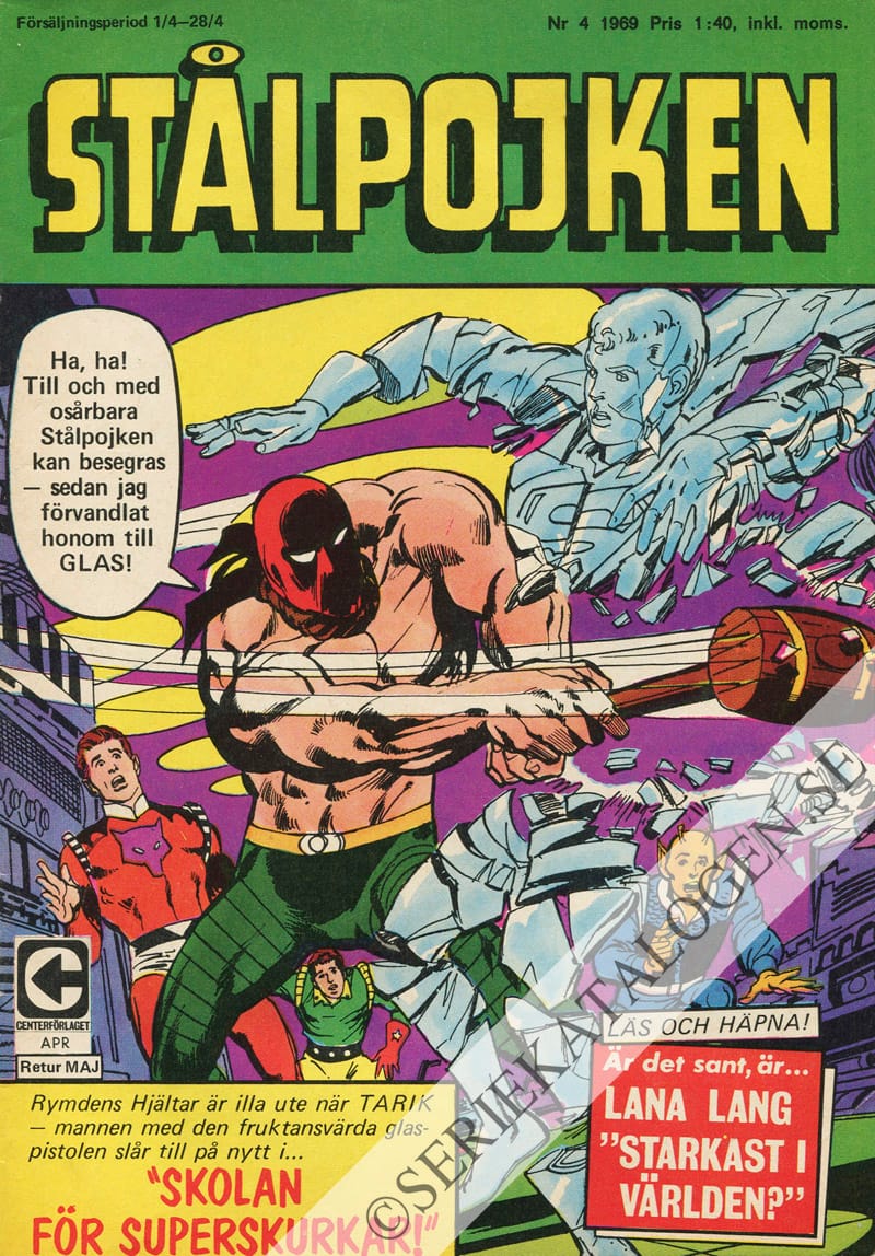 Framsida på Stålpojken #4 (1969)