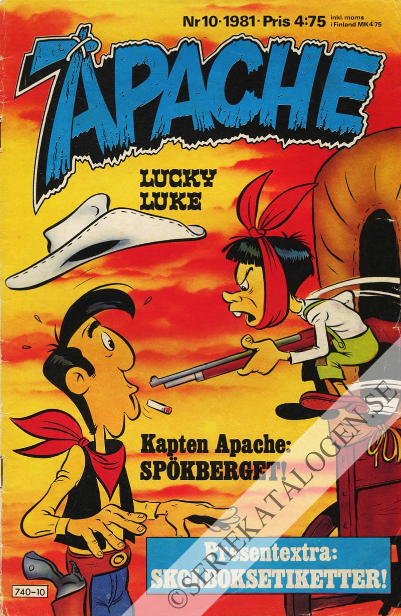 Framsida på Apache #10 (1981)