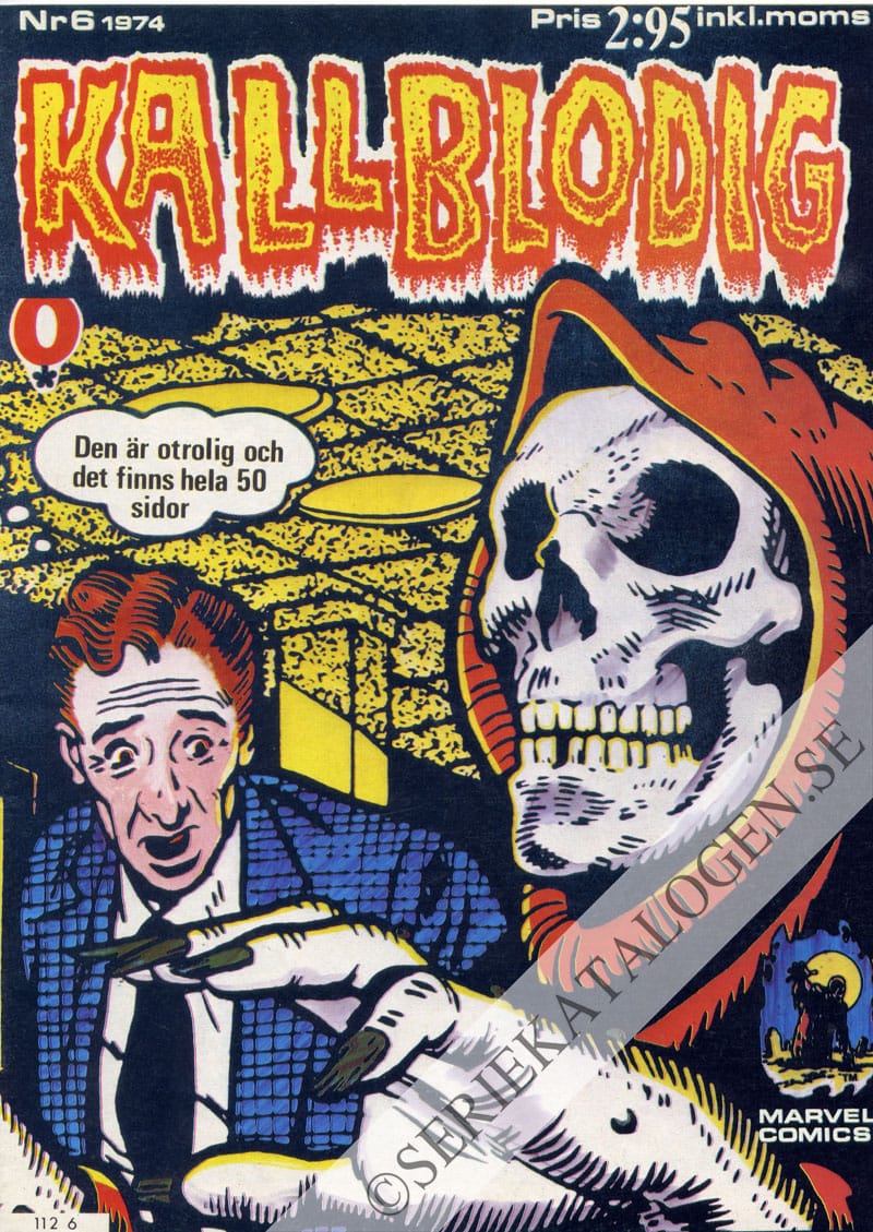 Framsida på Kallblodig #6 (1974)