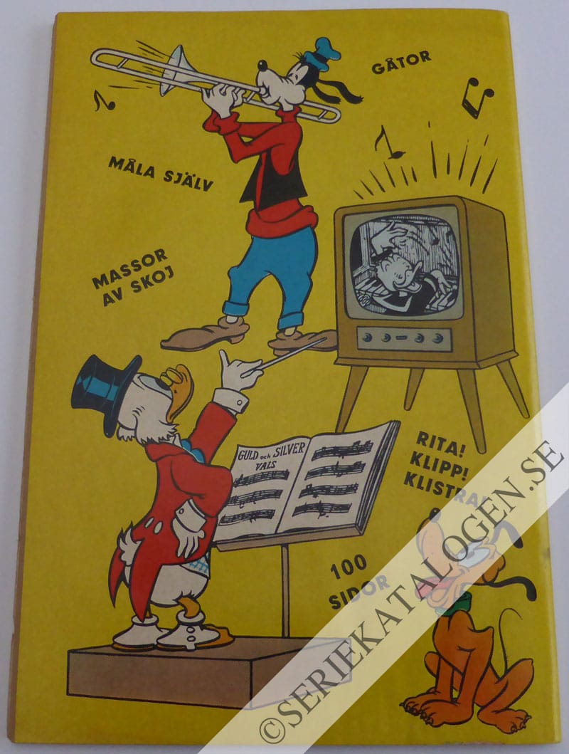Baksida på Kalle Ankas kul i jul (1962)