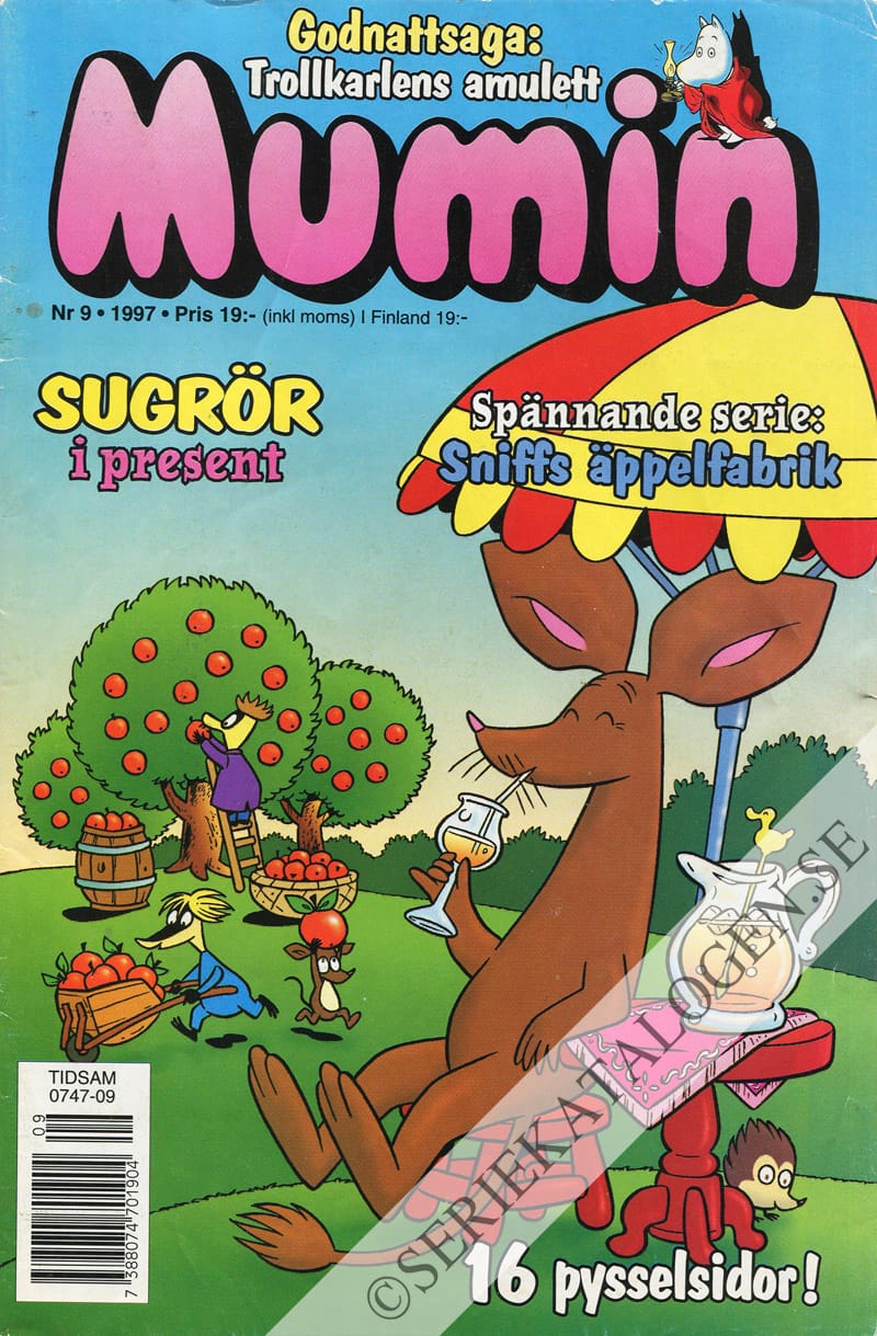 Framsida på Muminmagasinet #9 (1997)