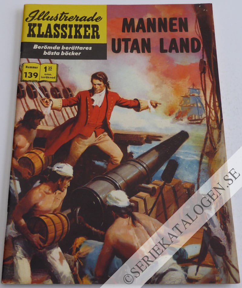 Framsida på Illustrerade Klassiker #139 - Mannen utan land (1961)