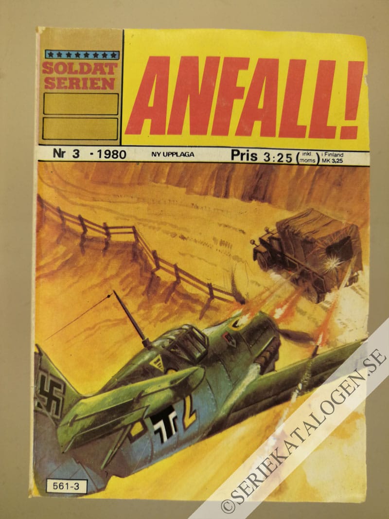Framsida på Soldatserien #3 - Anfall! (1980)