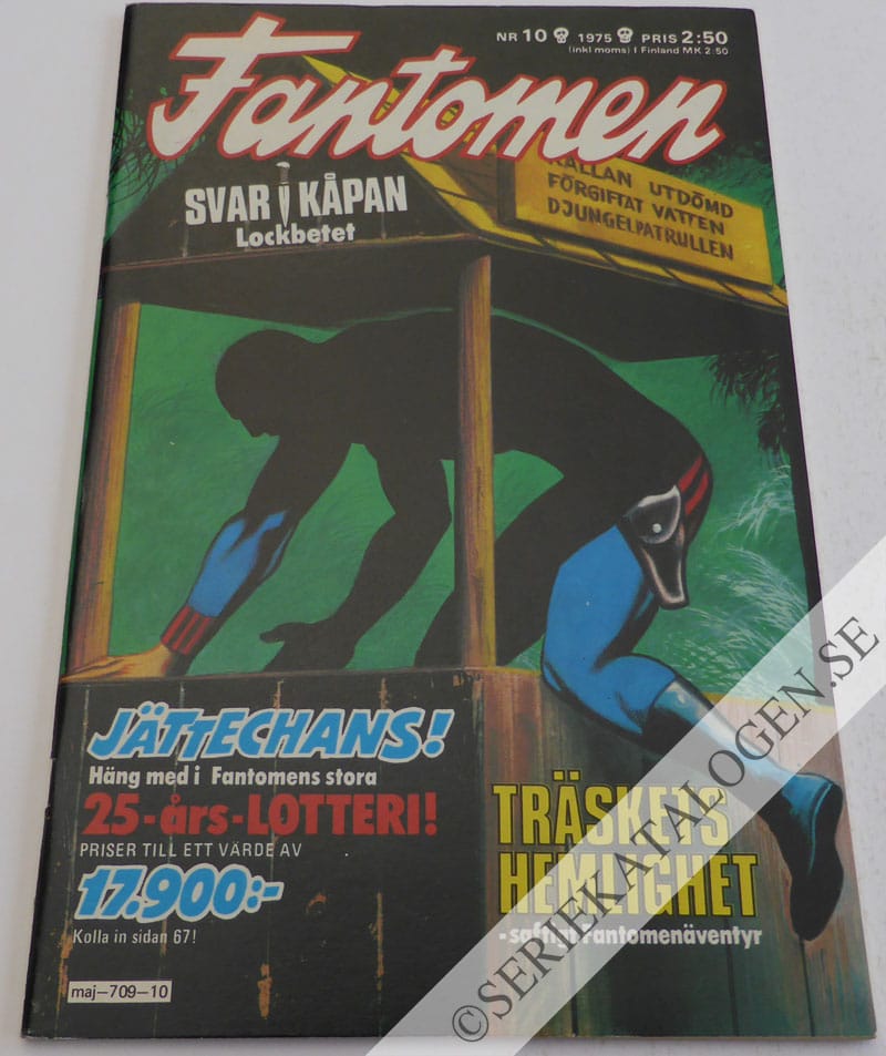 Framsida på Fantomen #10 (1975)