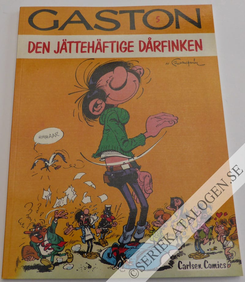 Framsida på Gaston Den jättehäftige dårfinken (1978)
