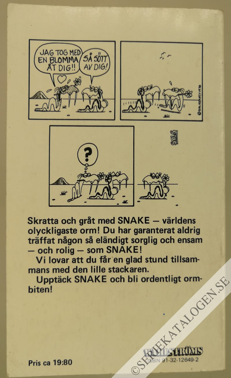 Baksida på Snake och Ormkvinnan (1985)