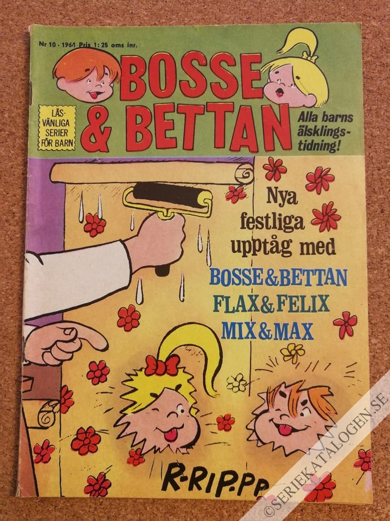 Framsida på Bosse och Bettan #10 (1964)