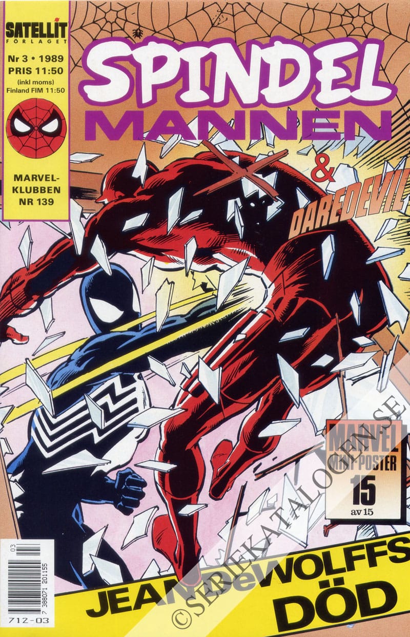 Framsida på Spindelmannen #3 (1989)