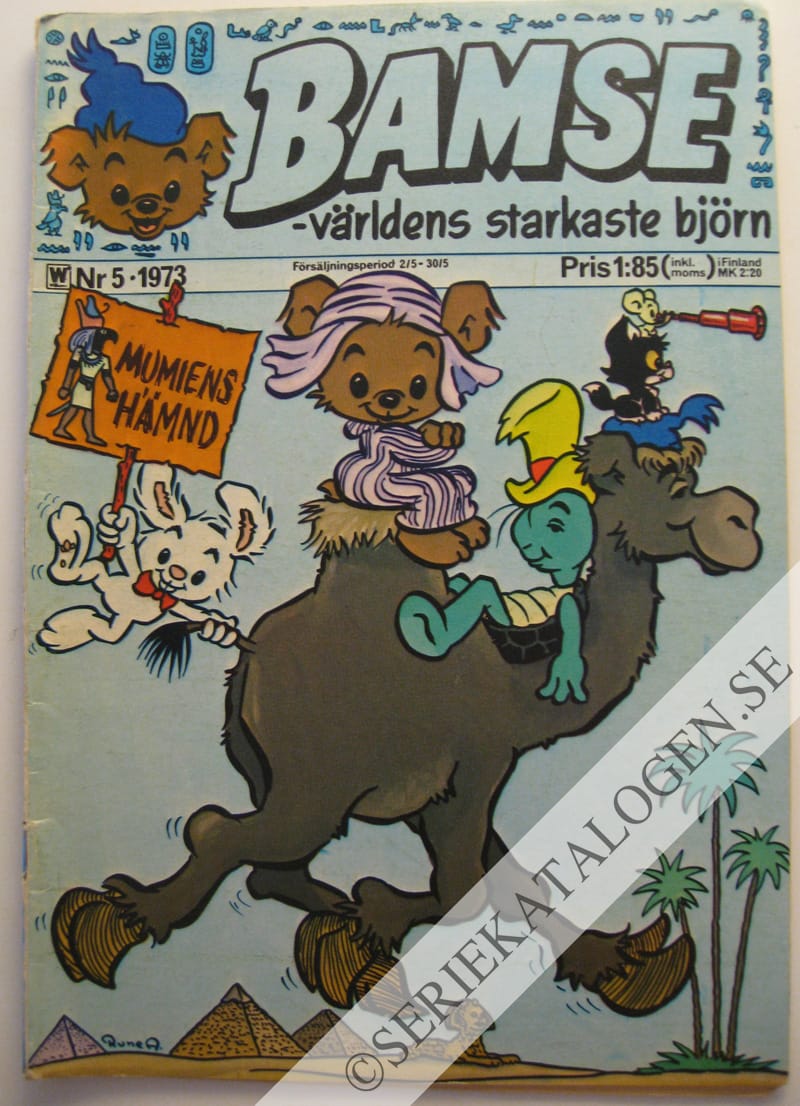 Framsida på Bamse - världens starkaste björn #5 (1973)
