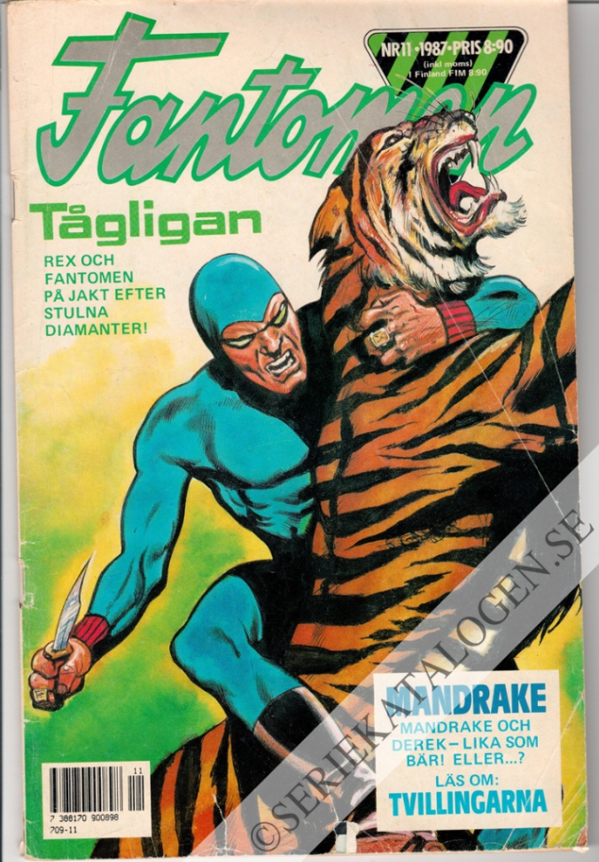 Framsida på Fantomen #11 (1987)