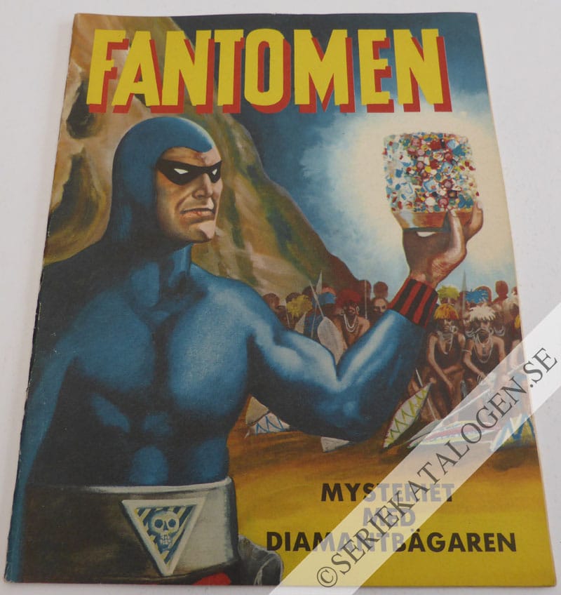 Framsida på Fantomen Mysteriet med diamantbägaren (1964)