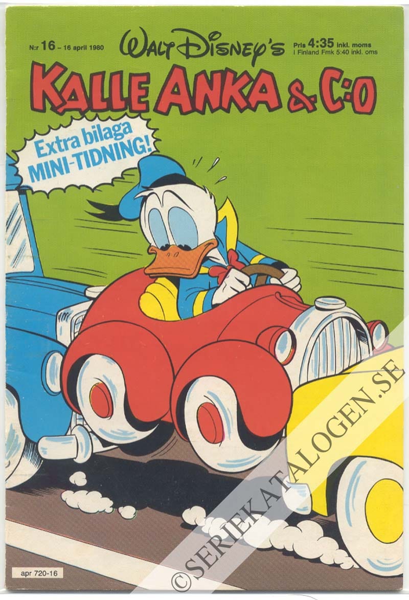 Framsida på Kalle Anka & C:o #16 (1980)