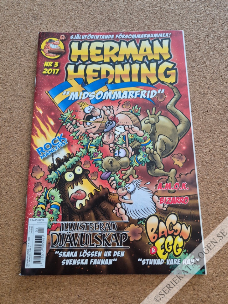 Framsida på Herman Hedning #3 (2017)
