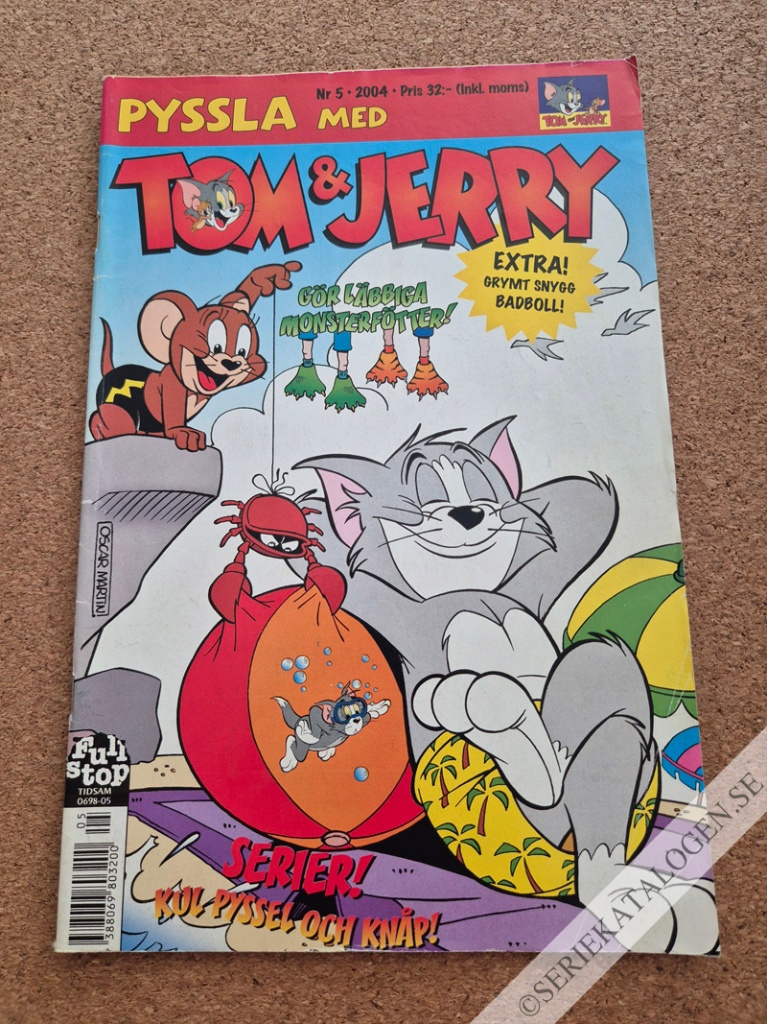 Framsida på Pyssla med Tom & Jerry #5 (2004)