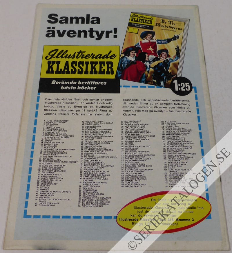 Baksida på En superhjältes födelse (1967)