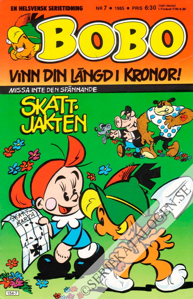 Framsida på Bobo #7 (1985)