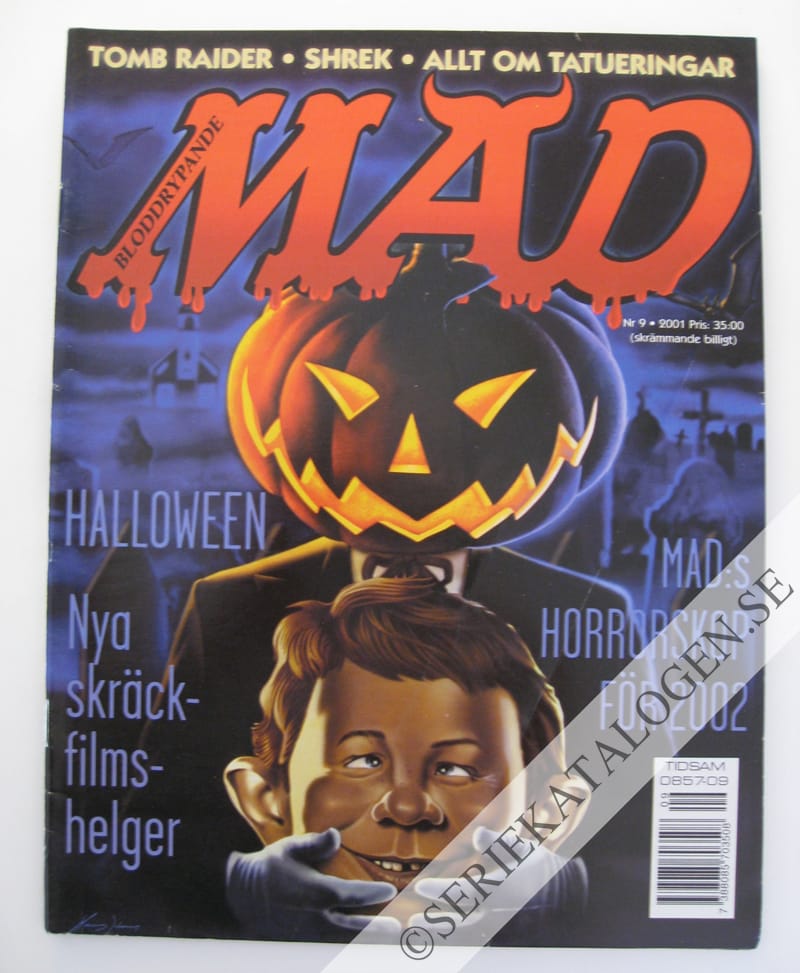 Framsida på Svenska MAD #9 (2001)