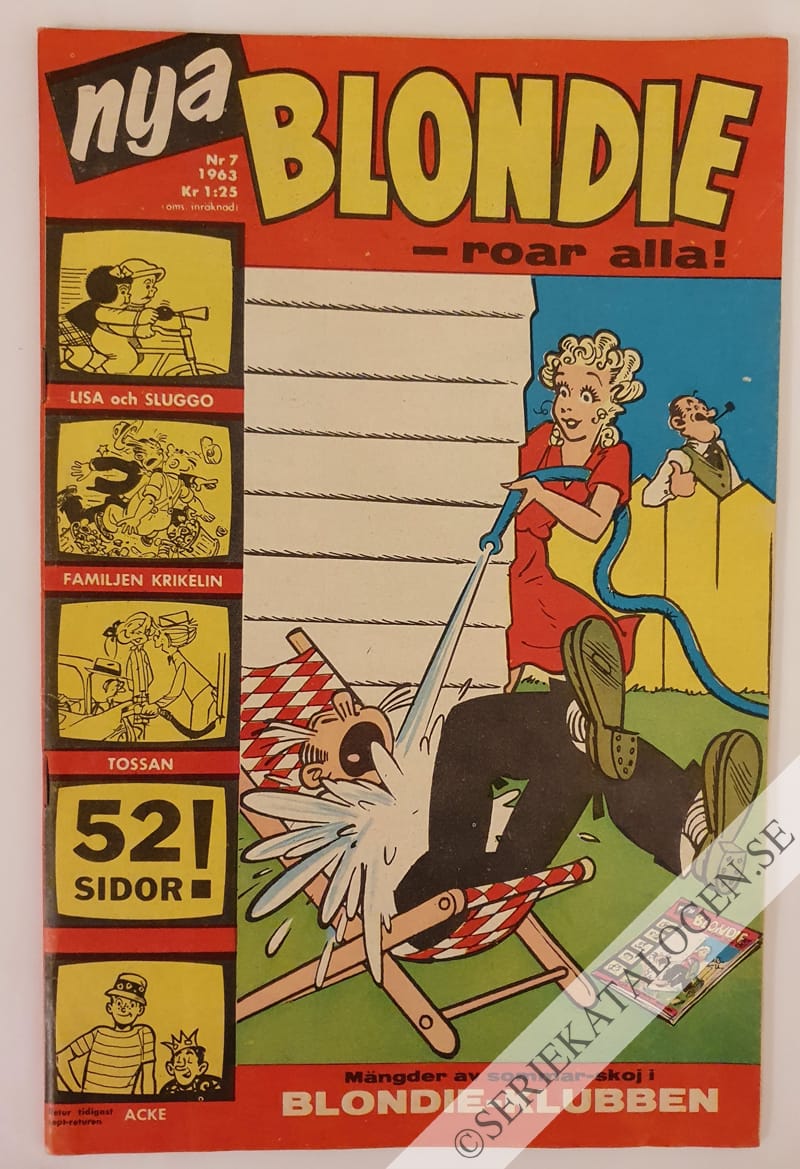 Framsida på Blondie #7 (1963)