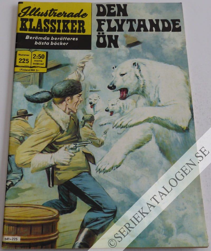 Framsida på Illustrerade Klassiker #225 - Den flytande ön (1975)