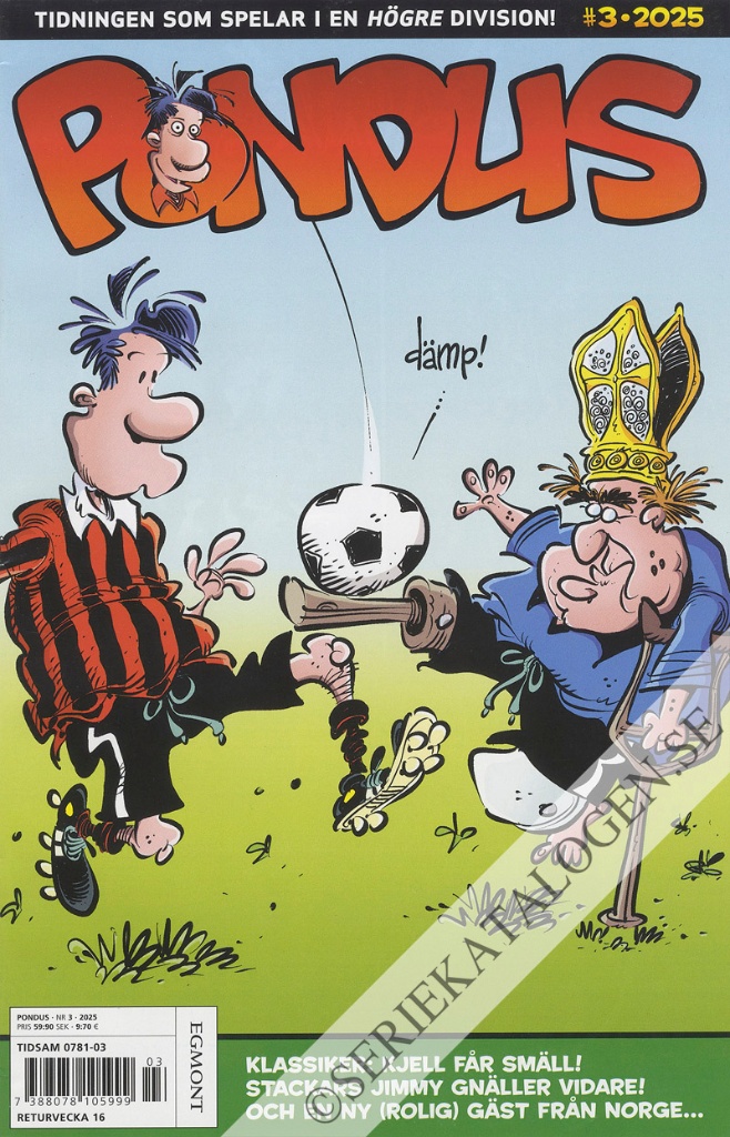 Framsida på Pondus #3 (2025)