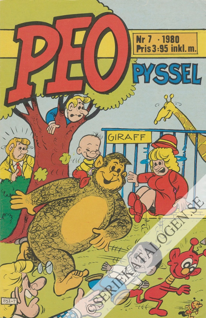 Framsida på Peo #7 (1980)
