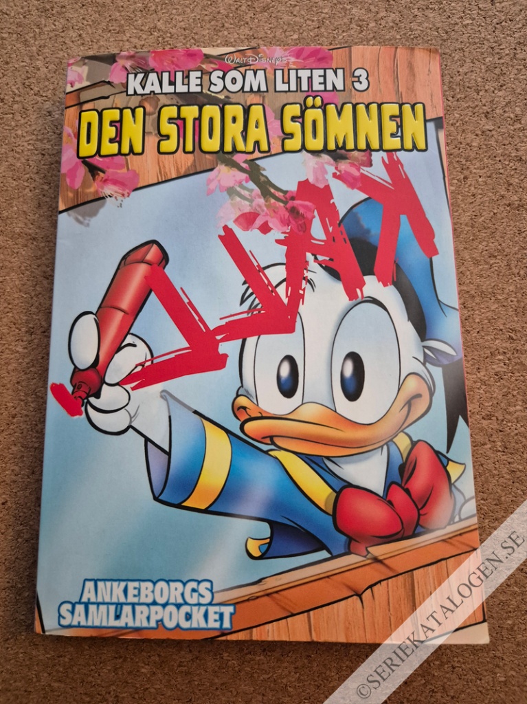 Framsida på Ankeborgs samlarpocket Kalle som liten 3 - Den stora sömnen (2017)