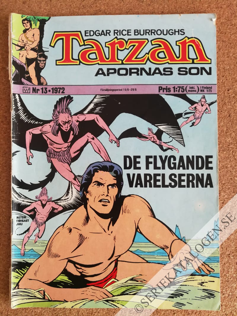 Framsida på Tarzan #13 (1972)