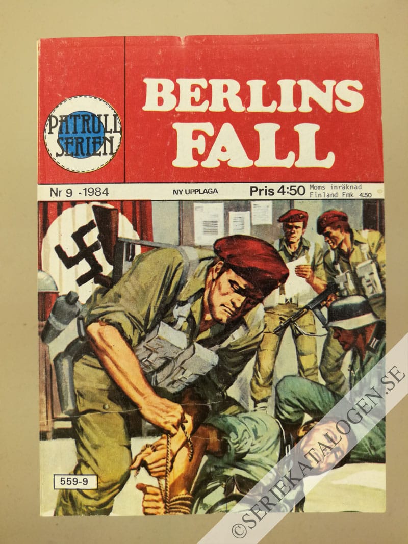 Framsida på Patrullserien #9 - Berlins fall (1984)