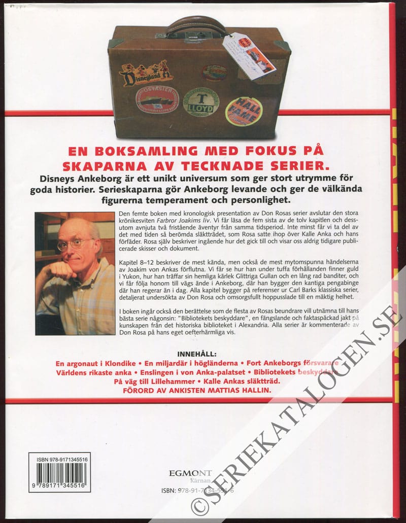 Baksida på Don Rosa - bok 5 (2007)