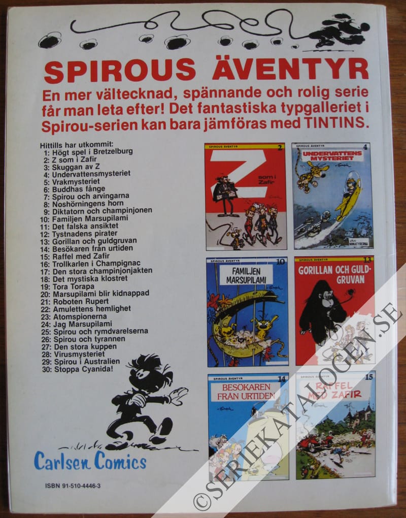 Baksida på Stoppa Cyanida! (1985)