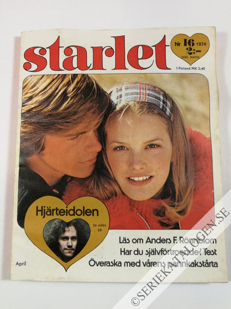 Framsida på Starlet #16 (1974)