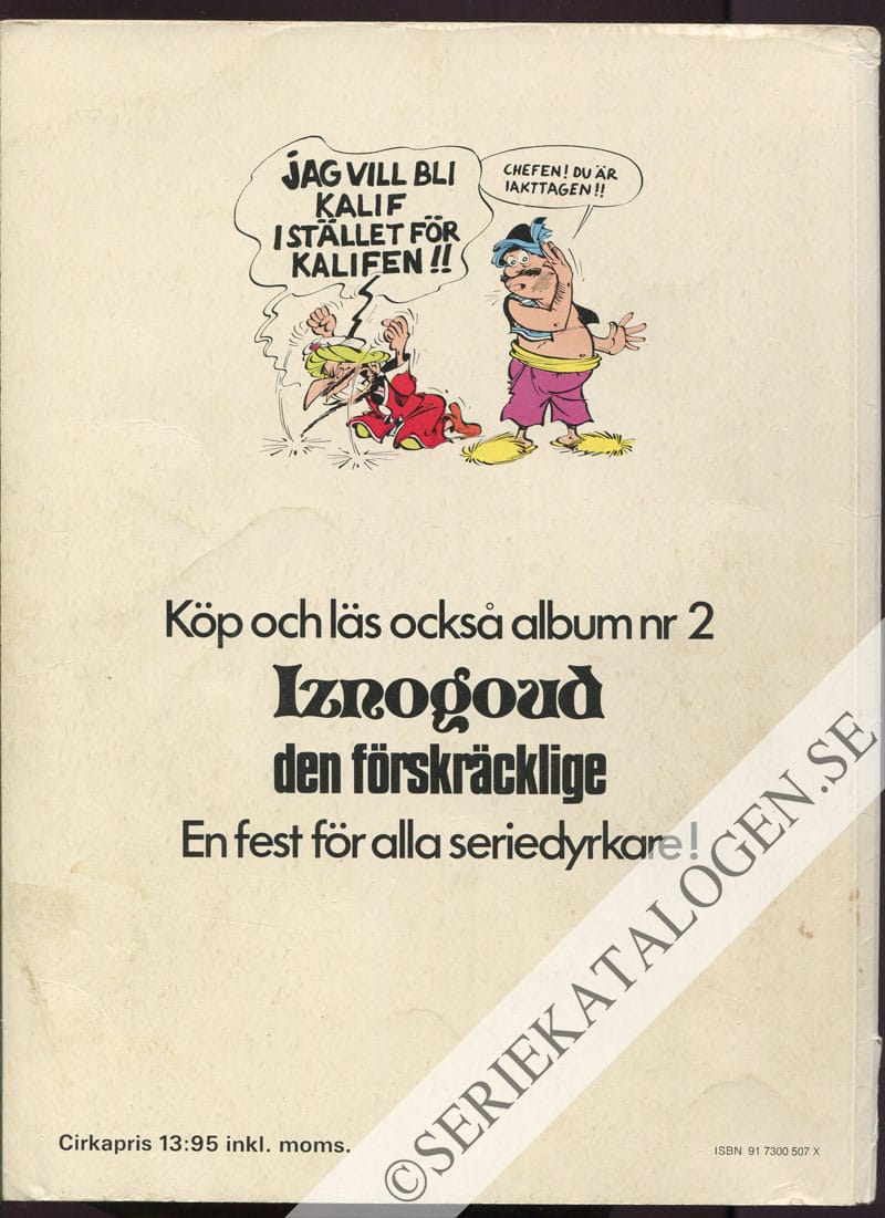 Baksida på Iznogoud går på pumpen (1977)