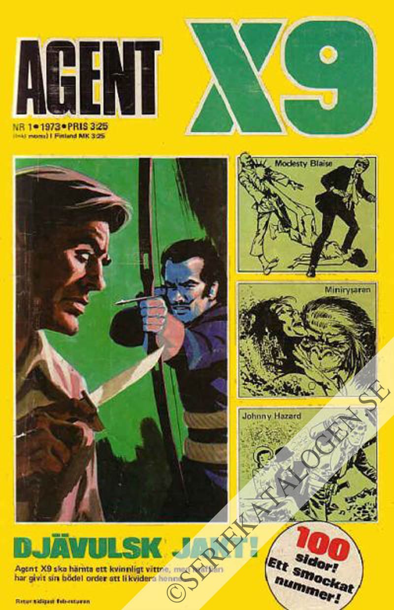 Framsida på Agent X9 #1 (1973)