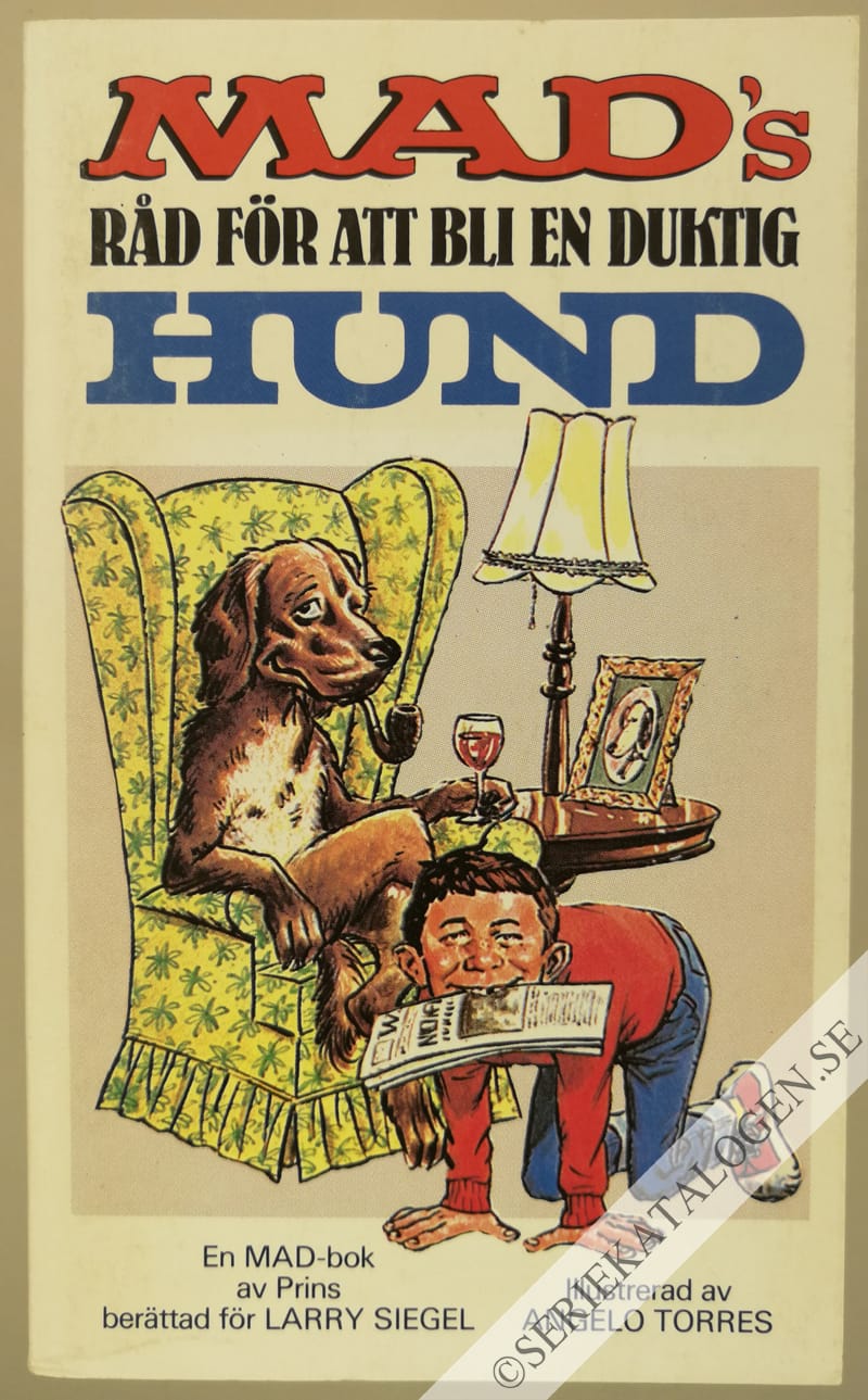 Framsida på MAD-pocket #83 - MAD's råd för att bli en duktig hund (1986)