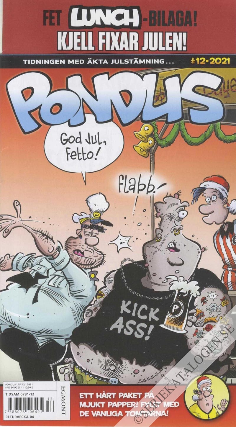 Framsida på Pondus #12 (2021)