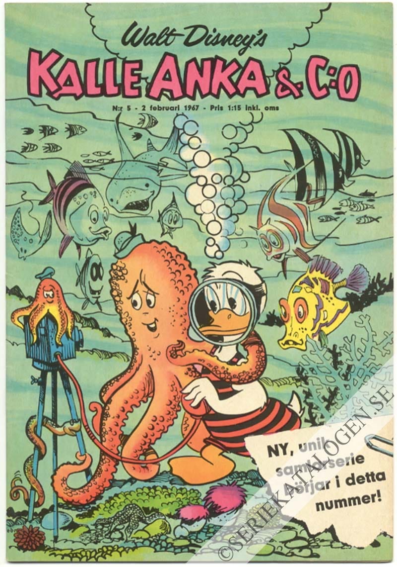 Framsida på Kalle Anka & C:o #5 (1967)