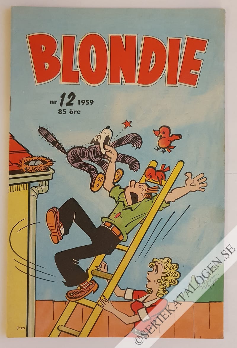 Framsida på Blondie #12 (1959)
