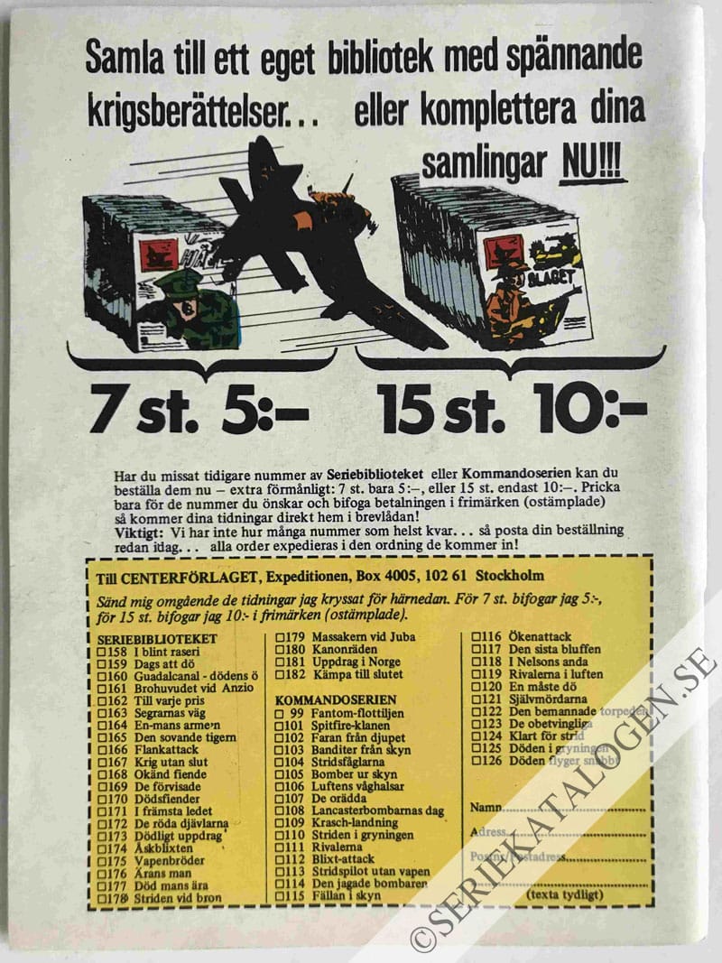 Baksida på Utan en chans (1968)
