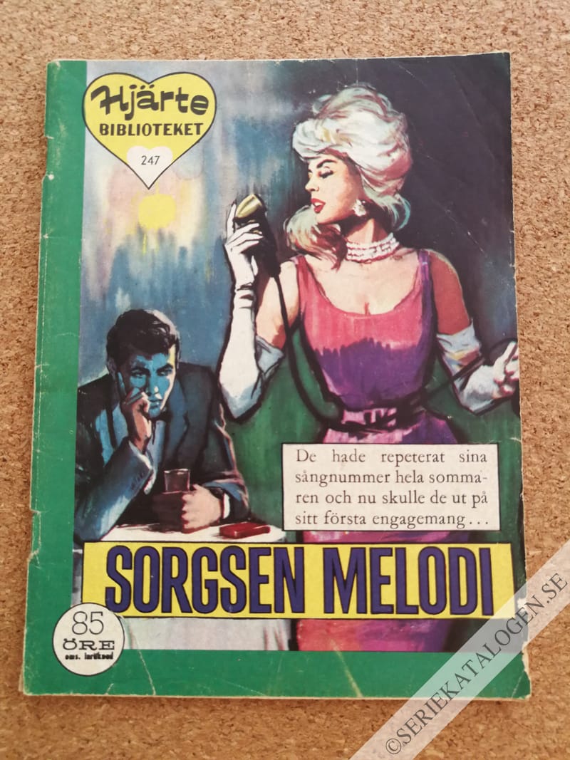 Framsida på Min melodis hjärtebibliotek Sorgsen melodi (1963)