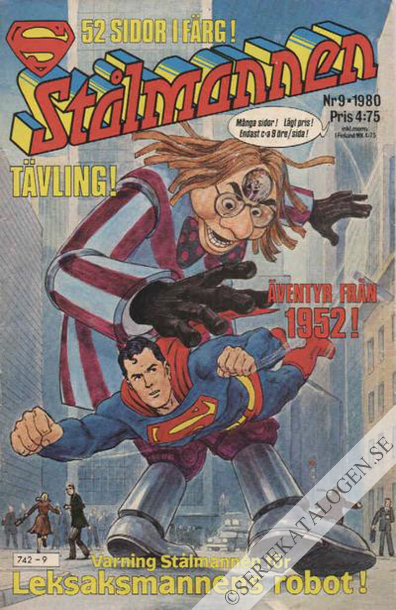 Framsida på Stålmannen #9 (1980)