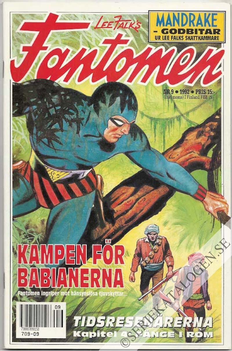 Framsida på Fantomen #9 (1992)