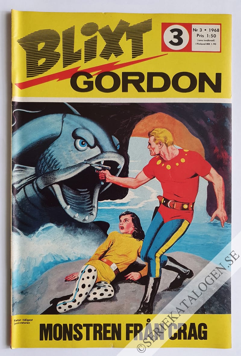 Framsida på Blixt Gordon #3 (1968)