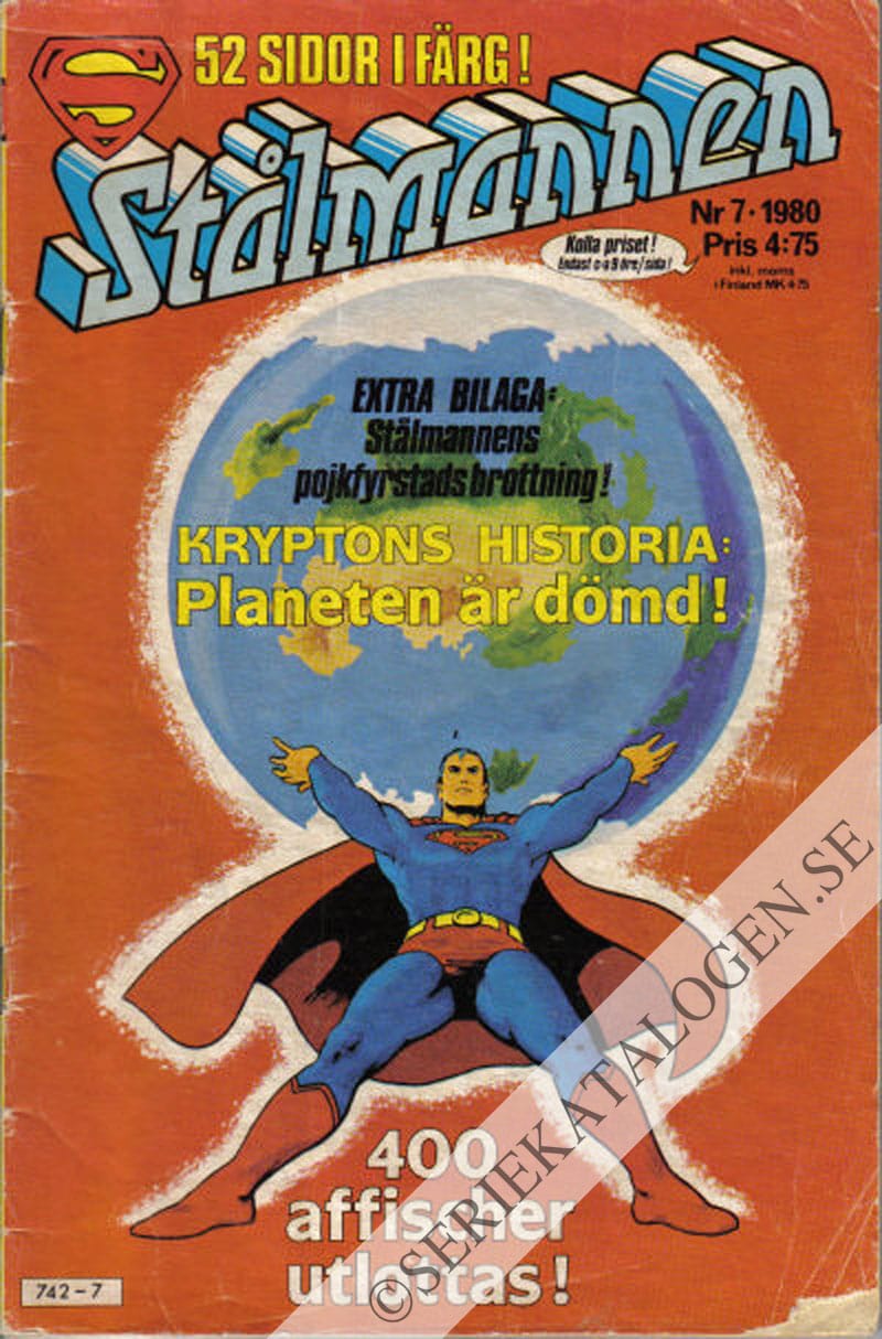 Framsida på Stålmannen #7 (1980)