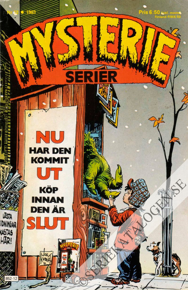 Framsida på Mysterieserier #12 (1983)