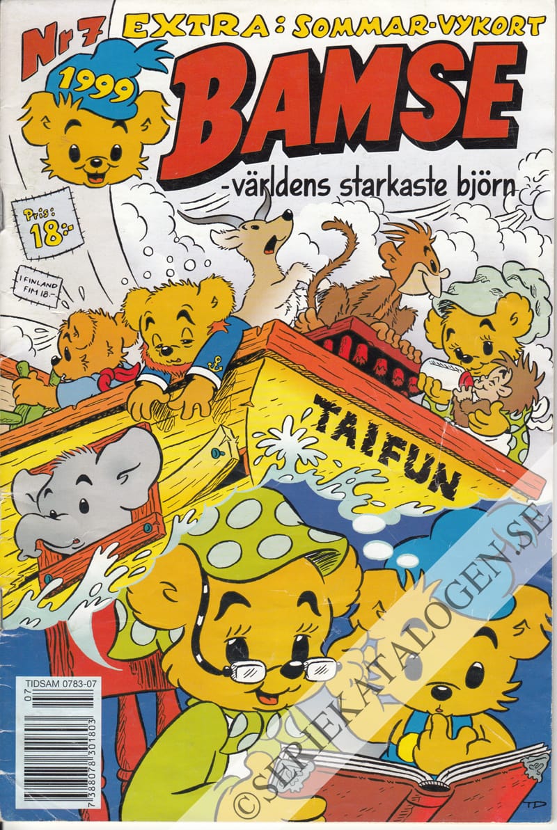 Framsida på Bamse #7 (1999)