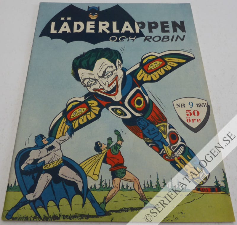 Framsida på Läderlappen och Robin #9 (1951)