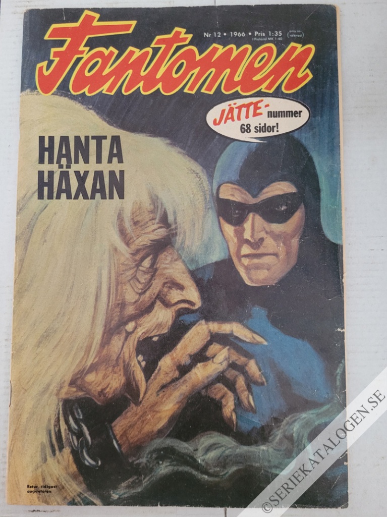 Framsida på Fantomen #12 (1966)
