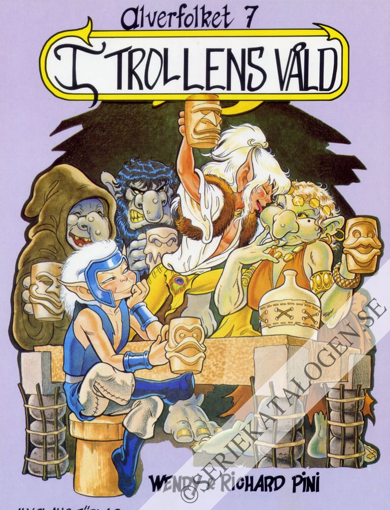 Framsida på Alverfolket Trollens våld (1986)