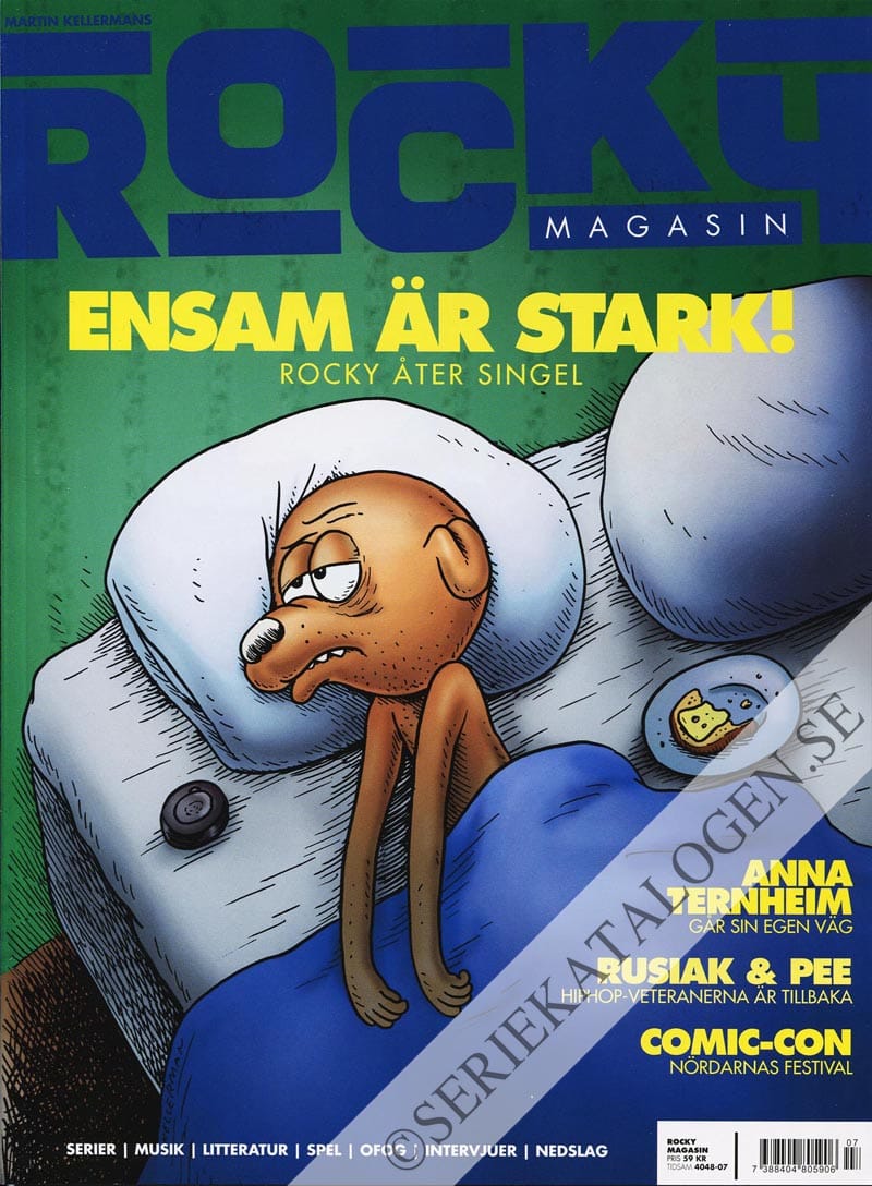Framsida på Martin Kellermans Rocky #7 - Ensam är stark! - Rocky åter singel (2011)